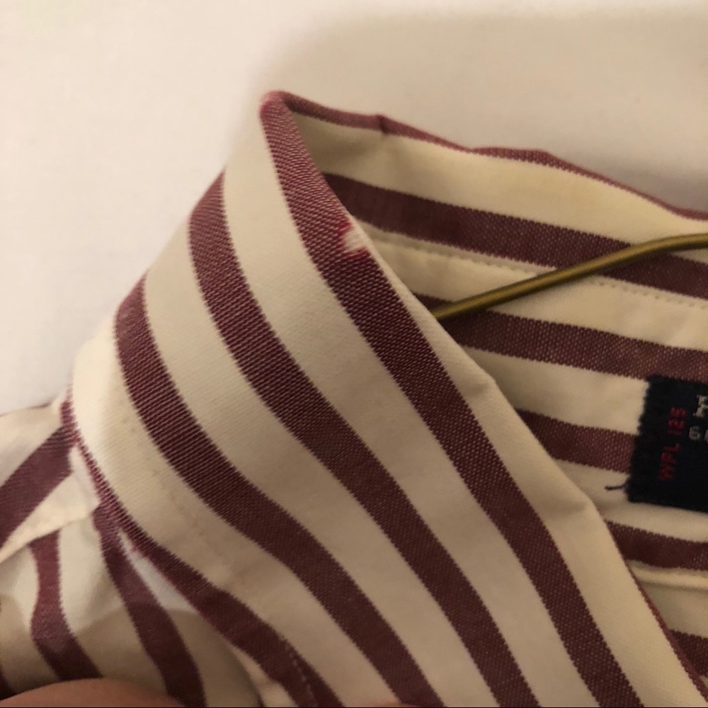 Men’s Hathaway Striped Dress Shirt. Sz 16 1/2 - 34 - Picture 7 of 7